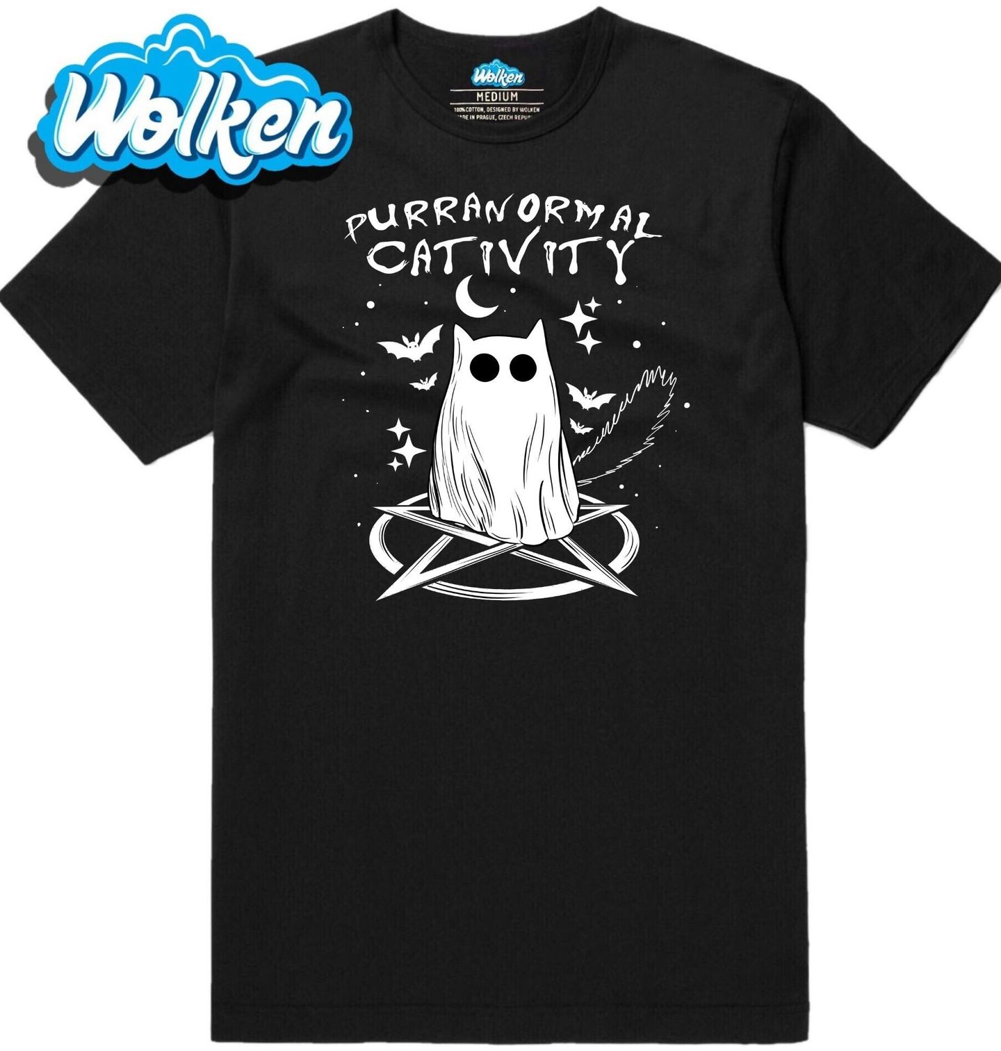 Pánské tričko Strašidelná Kočičí Aktivita.jpg