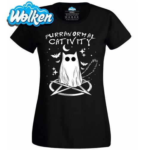 Obrázek produktu Dámské tričko Strašidelná Kočičí Aktivita