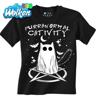 Dětské tričko Strašidelná Kočičí Aktivita.jpg