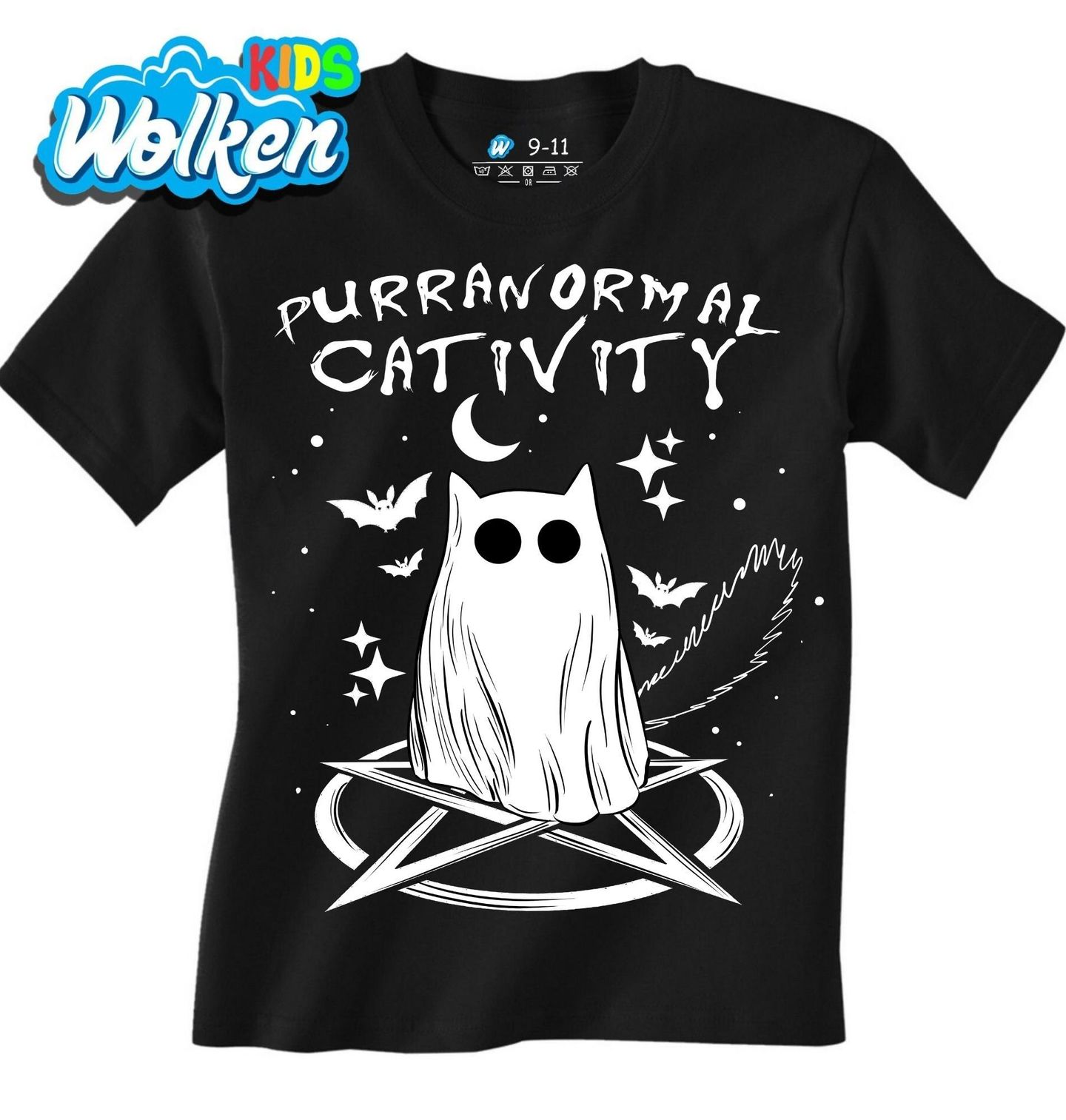 Dětské tričko Strašidelná Kočičí Aktivita.jpg