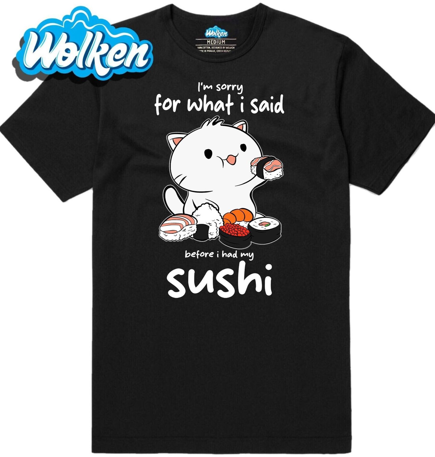 Pánské tričko Sushi Kočka.jpg