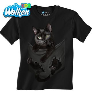 Dětské tričko Kočka Trhající Stěnu.jpg