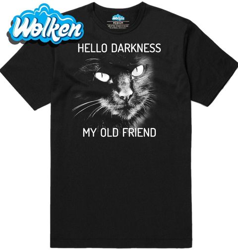 Obrázek produktu Pánské tričko Hello Darkness my Old Friend Kočka