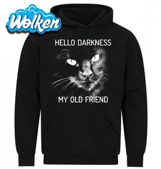Mikina Hello Darkness my Old Friend Kočka.jpg