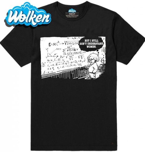 Obrázek produktu Pánské tričko Zoufalý Albert Einstein nerozumí ženám