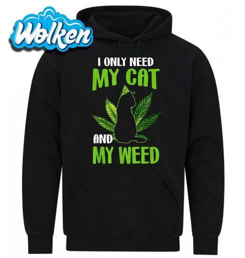Obrázek produktu Pánská mikina Kočka a Marihuana