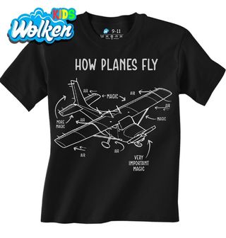 Dětské tričko Jak Létají Letadla How Planes Fly.jpg