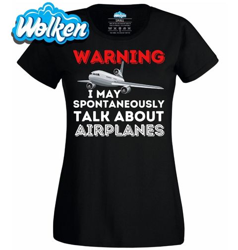 Obrázek produktu Dámské tričko Varování Letecký Nadšenec
