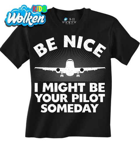 Obrázek produktu Dětské tričko Buď milý, jednou můžu být tvůj pilot