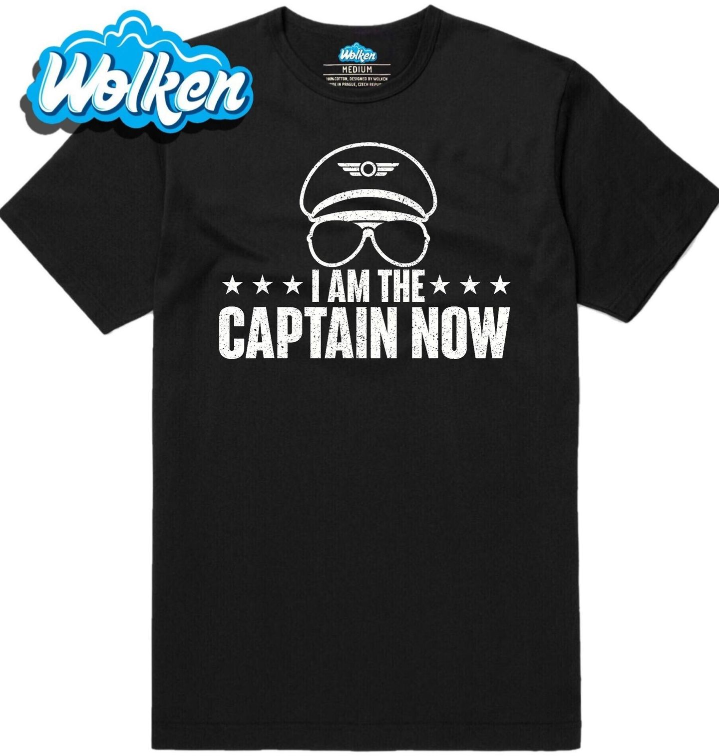 Pánské tričko Jsem Kapitán I am the Captain Now.jpg