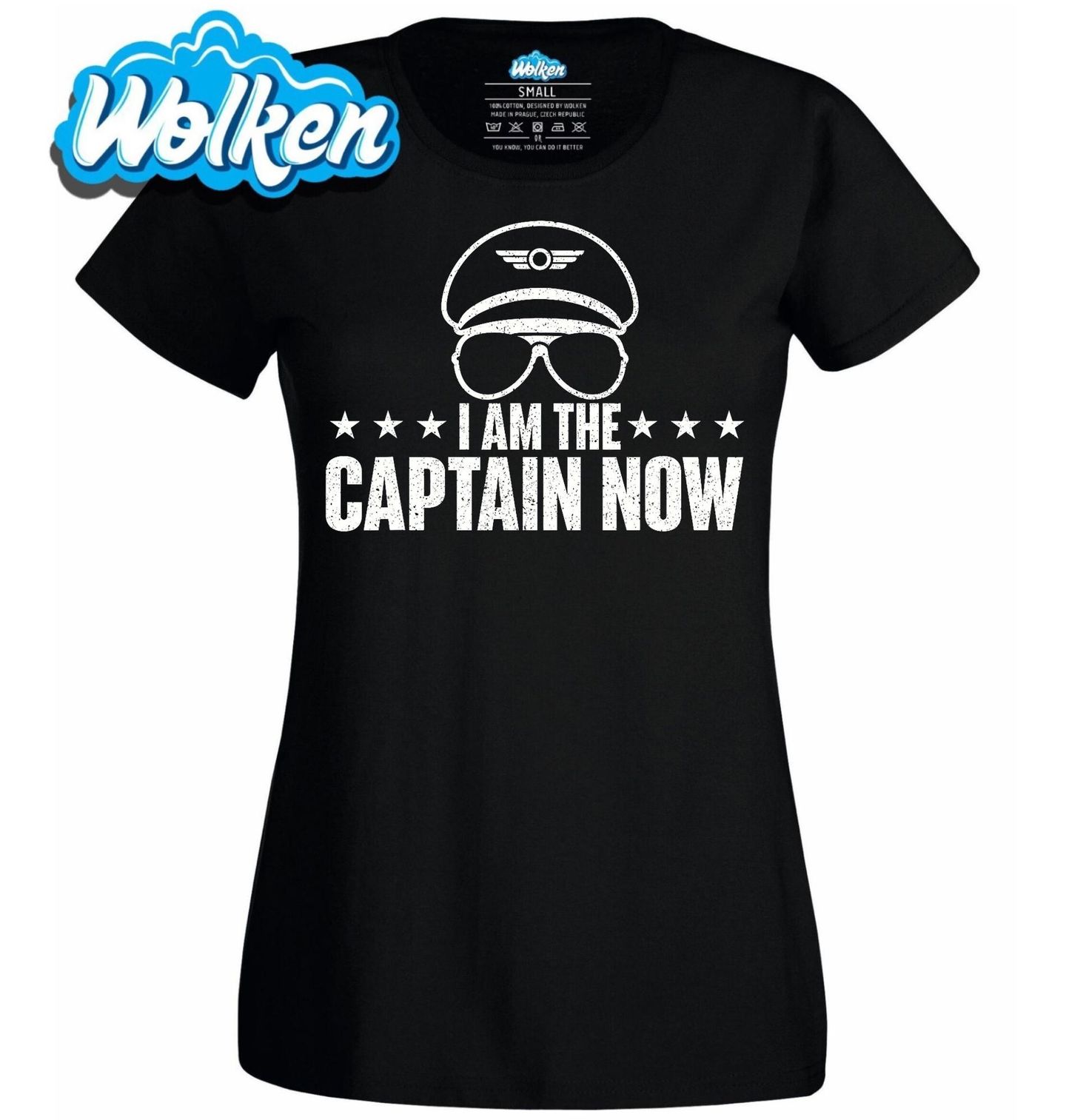 Dámské tričko Jsem Kapitán I am the Captain Now.jpg