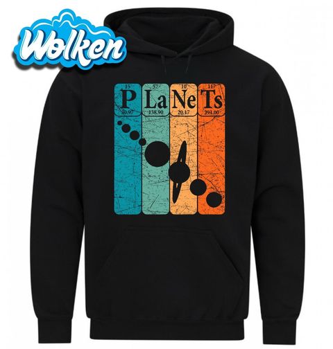 Obrázek produktu Pánská mikina Retro Chemické prvky Planets