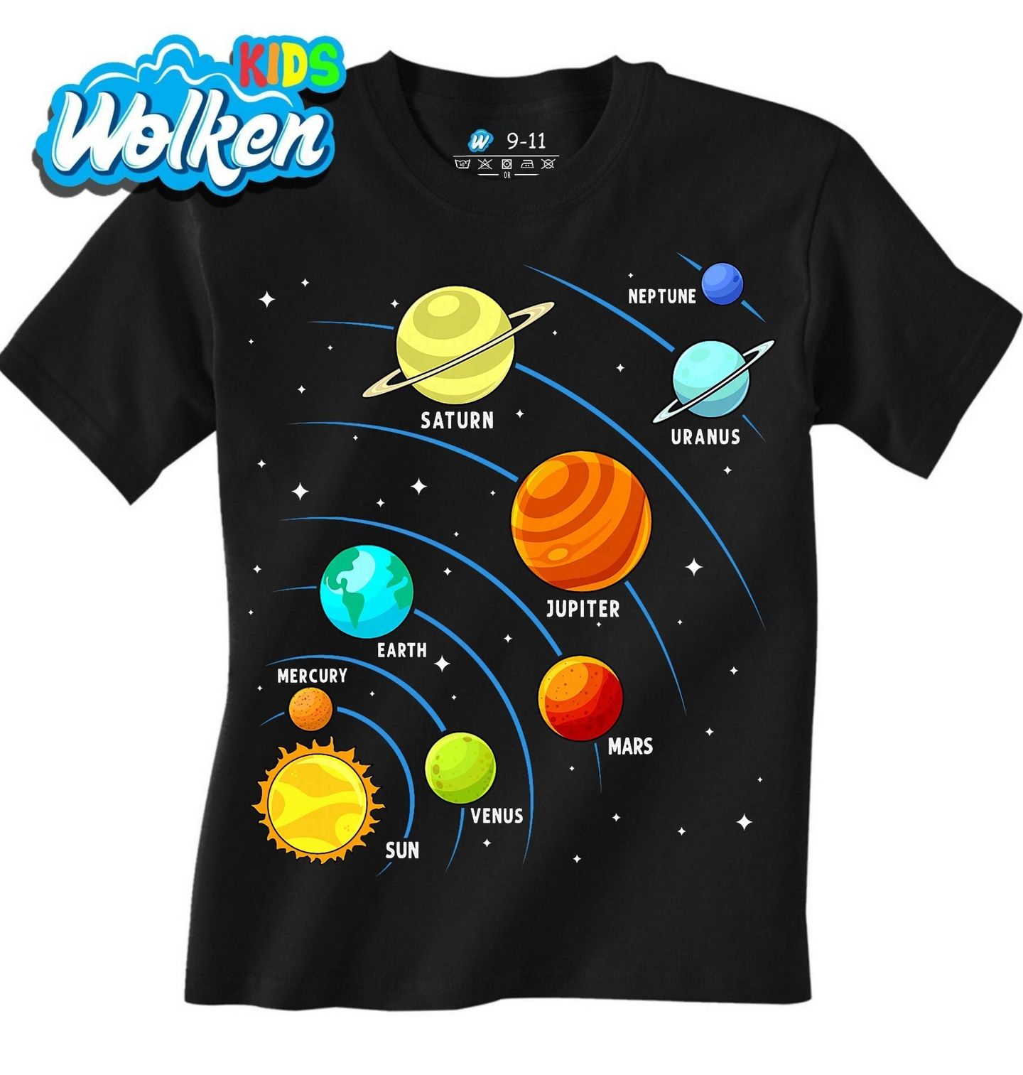 Dětské tričko Oběžné Dráhy Planet.jpg
