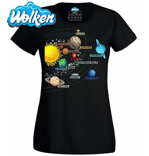 Obrázek produktu Dámské tričko Detailní Sluneční Soustava