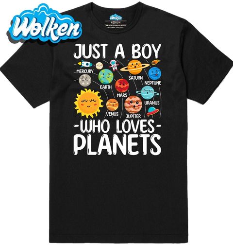 Obrázek produktu Pánské tričko Jen kluk, který miluje planety