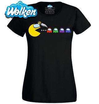 Dámské tričko Pacman vs Among Us.jpg