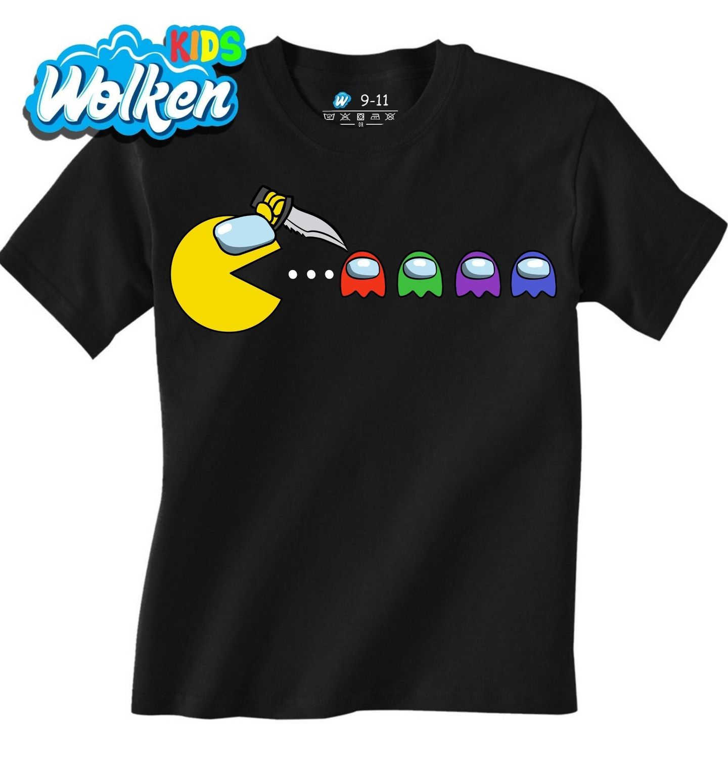 Dětské tričko Pacman vs Among Us.jpg
