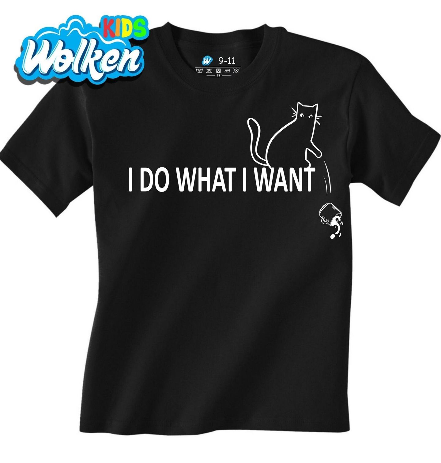 Dětské tričko Kočka Dělám si co Chci.jpg