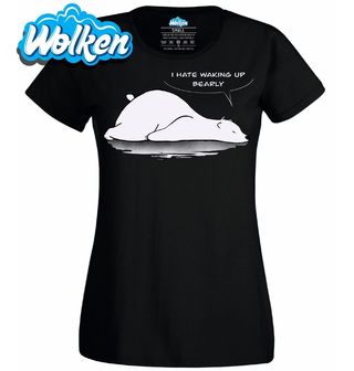 Dámské tričko Medvěd Nesnáším Ranní Vstávání.jpg