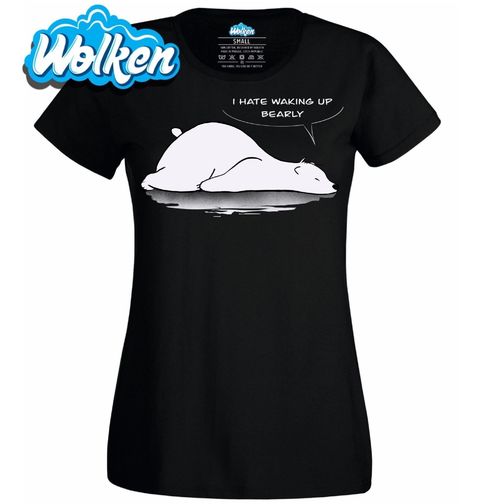 Obrázek produktu Dámské tričko Medvěd Nesnáším Ranní Vstávání