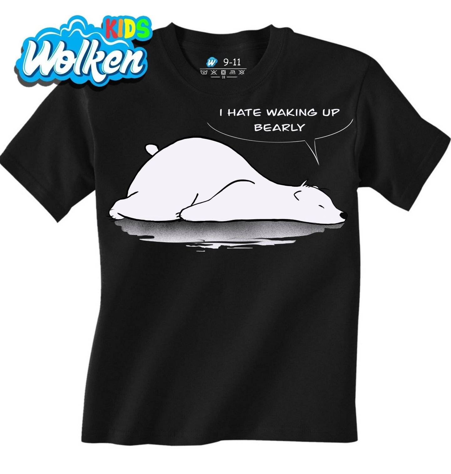 Dětské tričko Medvěd Nesnáším Ranní Vstávání.jpg