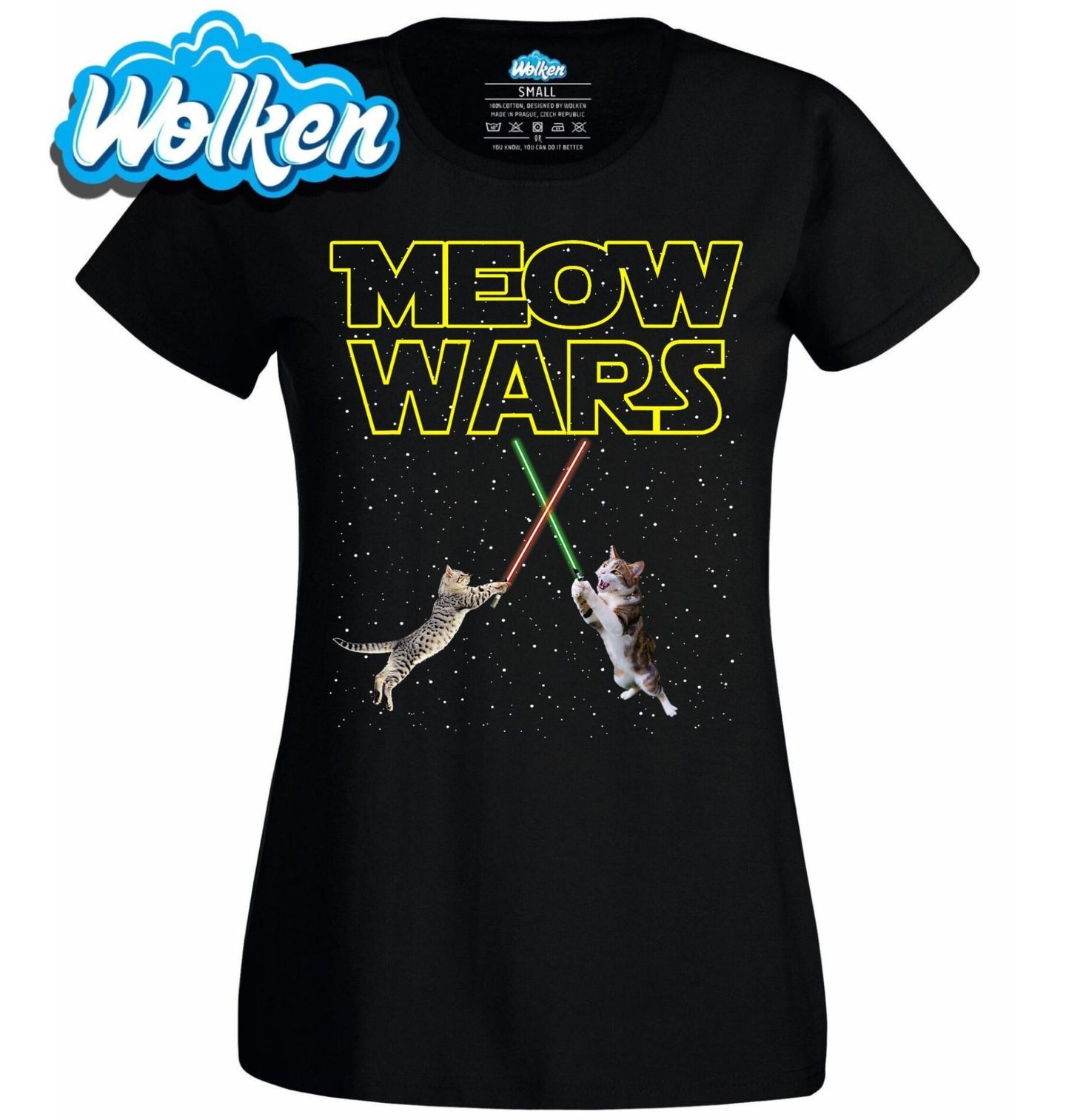 Dámské tričko Kočičí Války Meow Wars.jpg