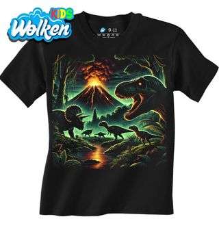 Dětské tričko Dinosauři a Sopka.jpg