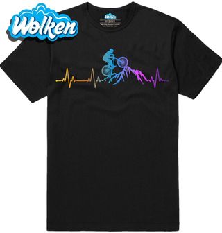 Pánské tričko Kardiogram a Horské Kolo MTB.jpg