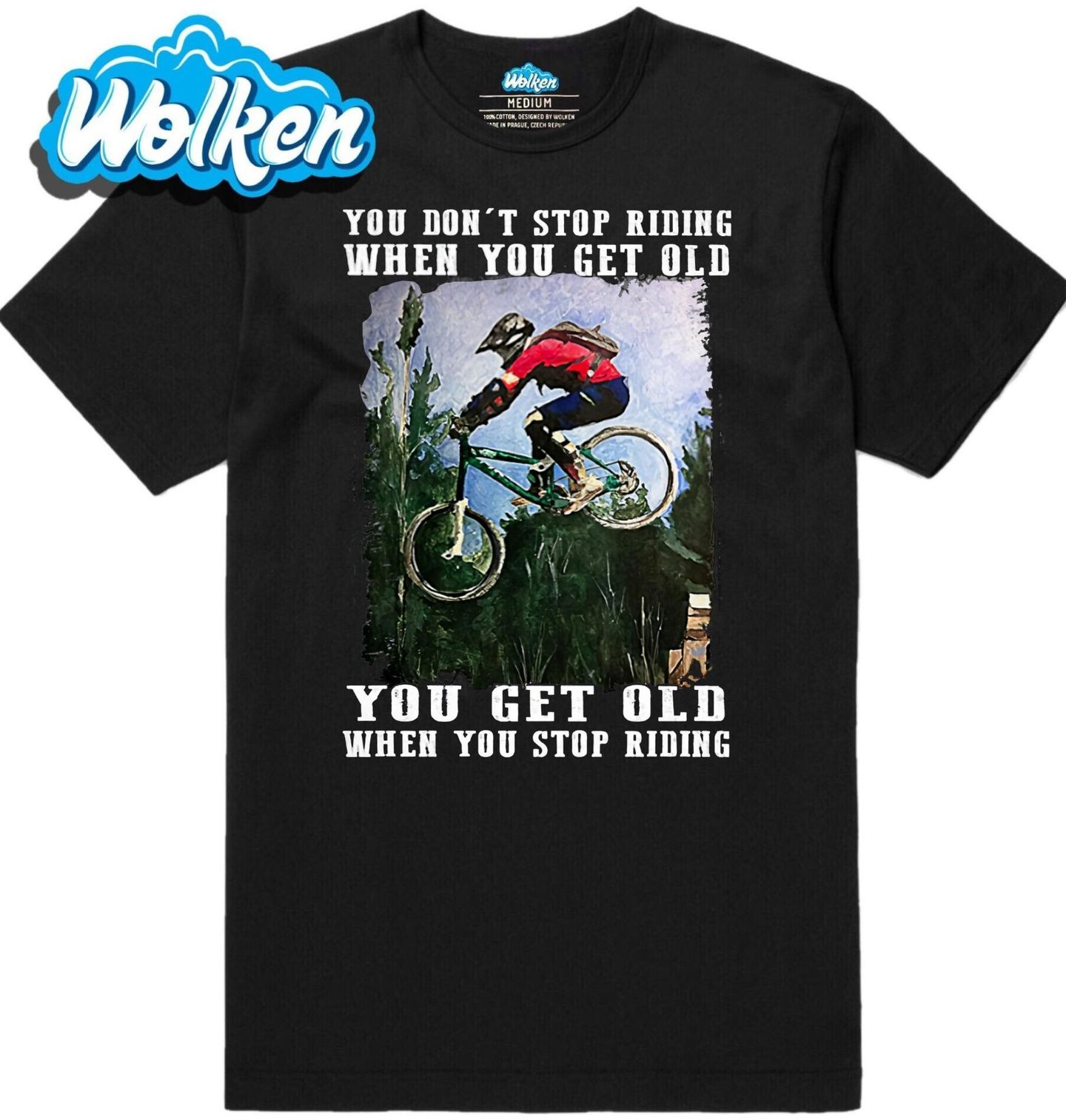 Pánské tričko Nezastavíš, když Zestárneš.jpg