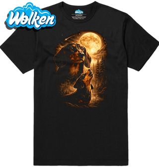 Pánské tričko Jezevčík při Úplňku.jpg