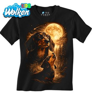 Dětské tričko Jezevčík při Úplňku.jpg