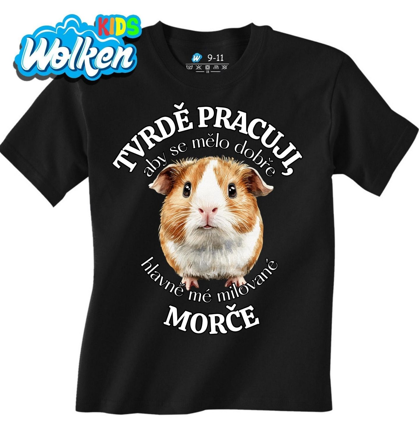 Dětské tričko Tvrdě pracuji, aby se mělo dobře mé Morče.jpg