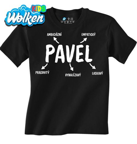 Obrázek produktu Dětské tričko Popis Jména Pavel