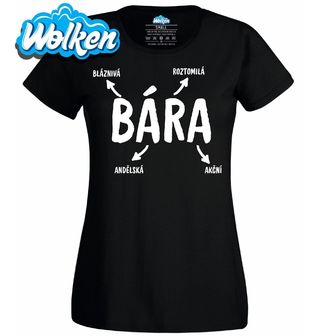 Dámské tričko Popis Jména Bára.jpg