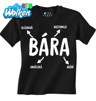 Dětské tričko Popis Jména Bára.jpg
