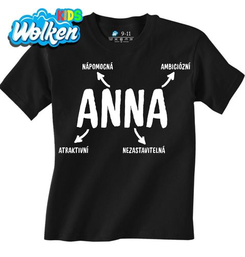 Obrázek produktu Dětské tričko Popis Jména Anna