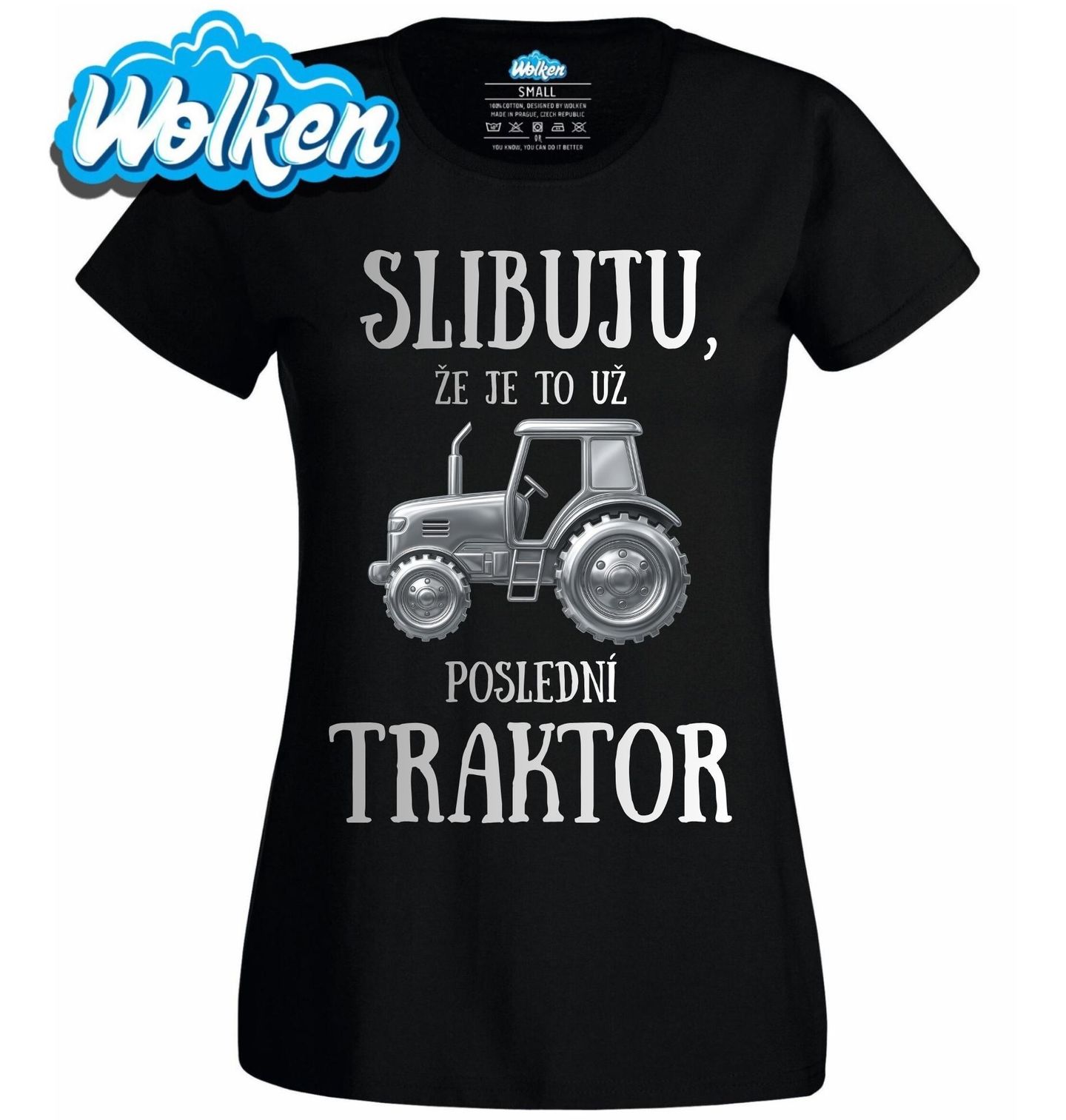 Dámské tričko Slibuju, že je to už poslední traktor.jpg