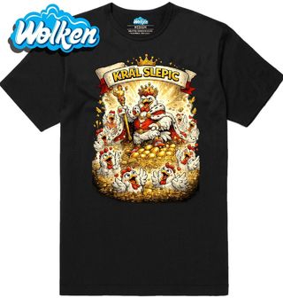 Pánské tričko Kohout na Trůnu Král slepic.jpg