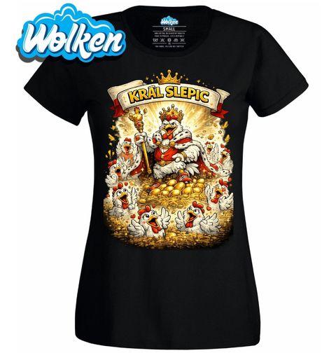 Obrázek produktu Dámské tričko Kohout na Trůnu Král slepic