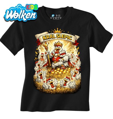 Obrázek produktu Dětské tričko Kohout na Trůnu Král slepic
