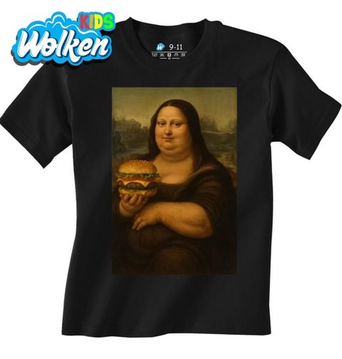 Obrázek produktu Dětské tričko Obézní Mona Lisa s Burgerem