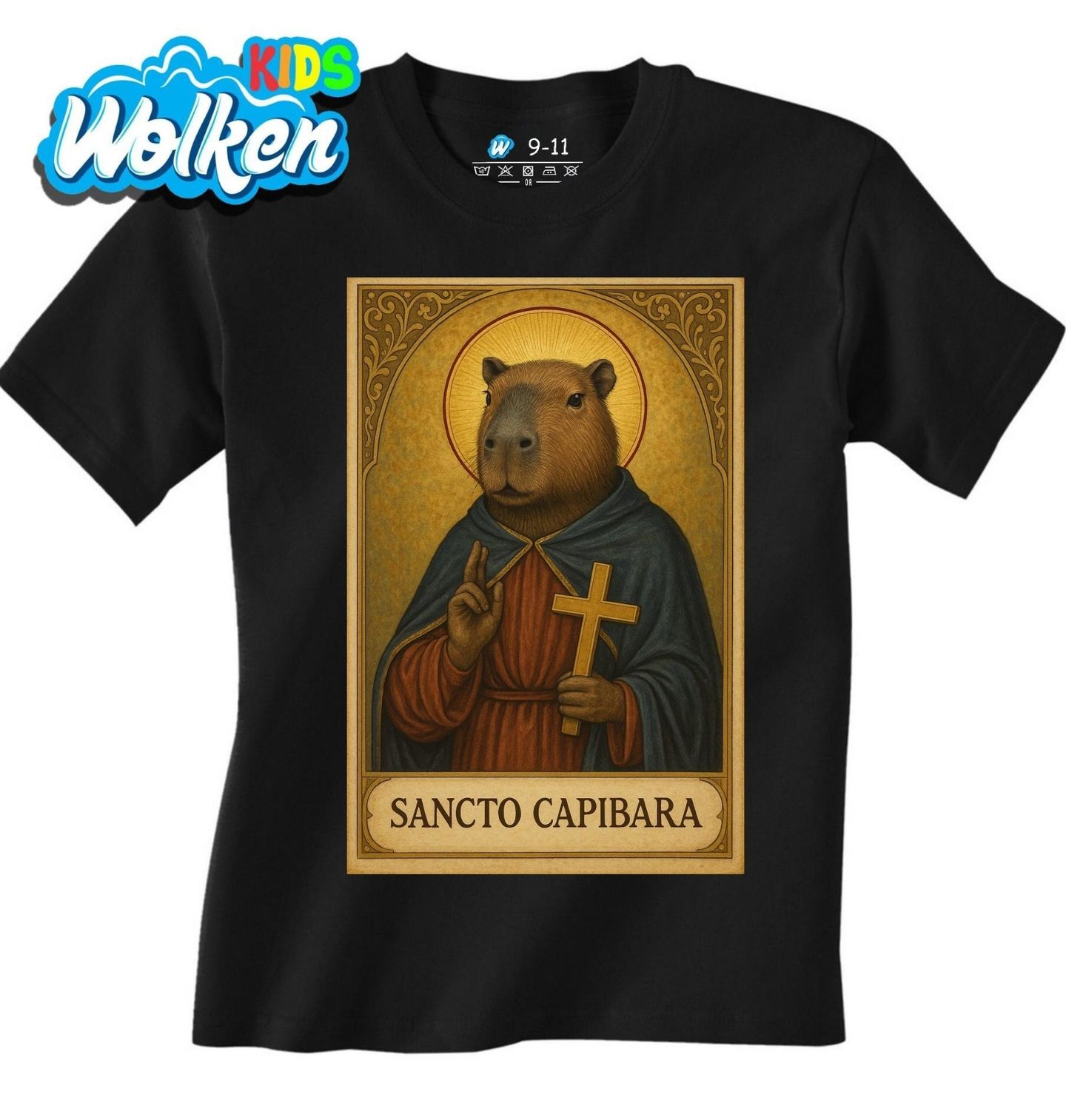 Dětské tričko Svatá Kapybara Sancto Capibara.jpg