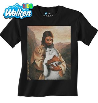Dětské tričko Ježíš miluje Kočky.jpg