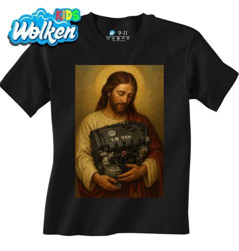 Obrázek produktu Dětské tričko Ježíš miluje Motory Volkswagen 1.9 TDI