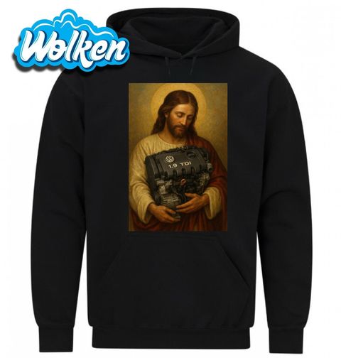 Obrázek produktu Pánská mikina Ježíš miluje Motory Volkswagen 1.9 TDI