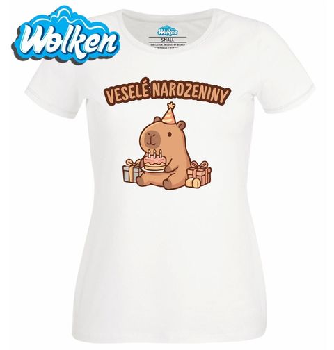 Obrázek produktu Dámské tričko Oslavenec Kapybara Veselé Narozeniny