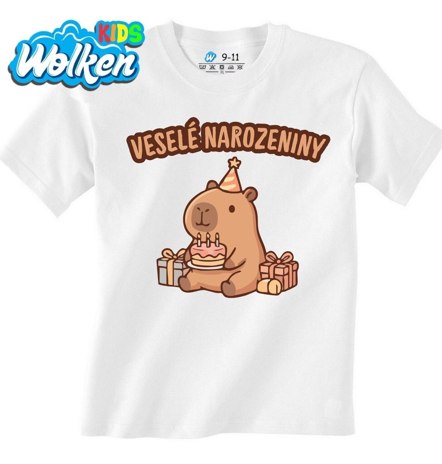 Dětské tričko Oslavenec Kapybara Veselé Narozeniny.jpg