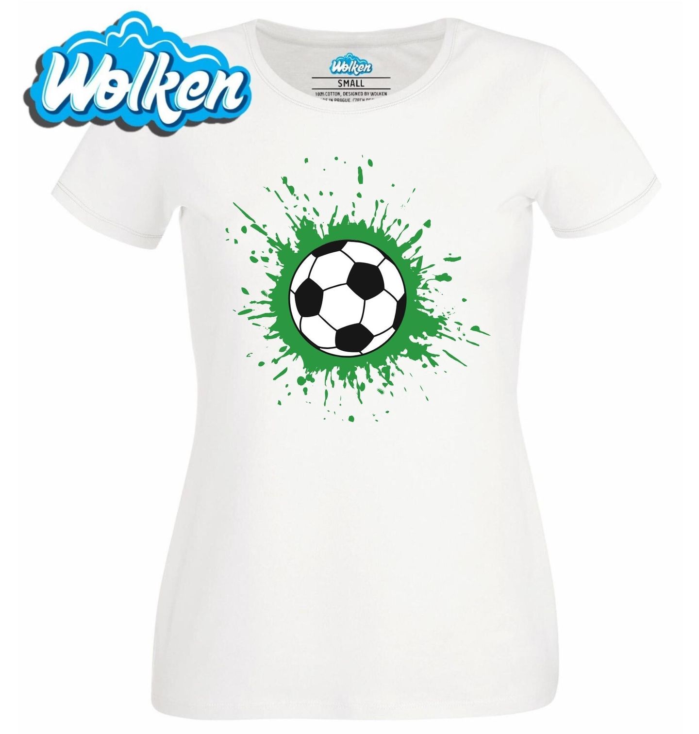 Dámské tričko Fotbalový Míč v Trávě.jpg