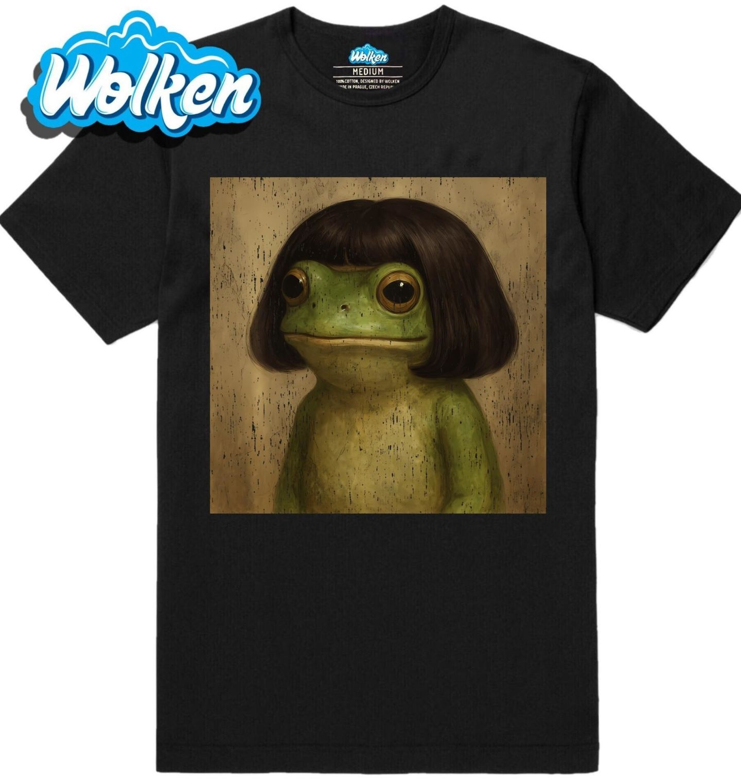 Pánské tričko Žába s Vlasy Frog Bob Haircut.jpg
