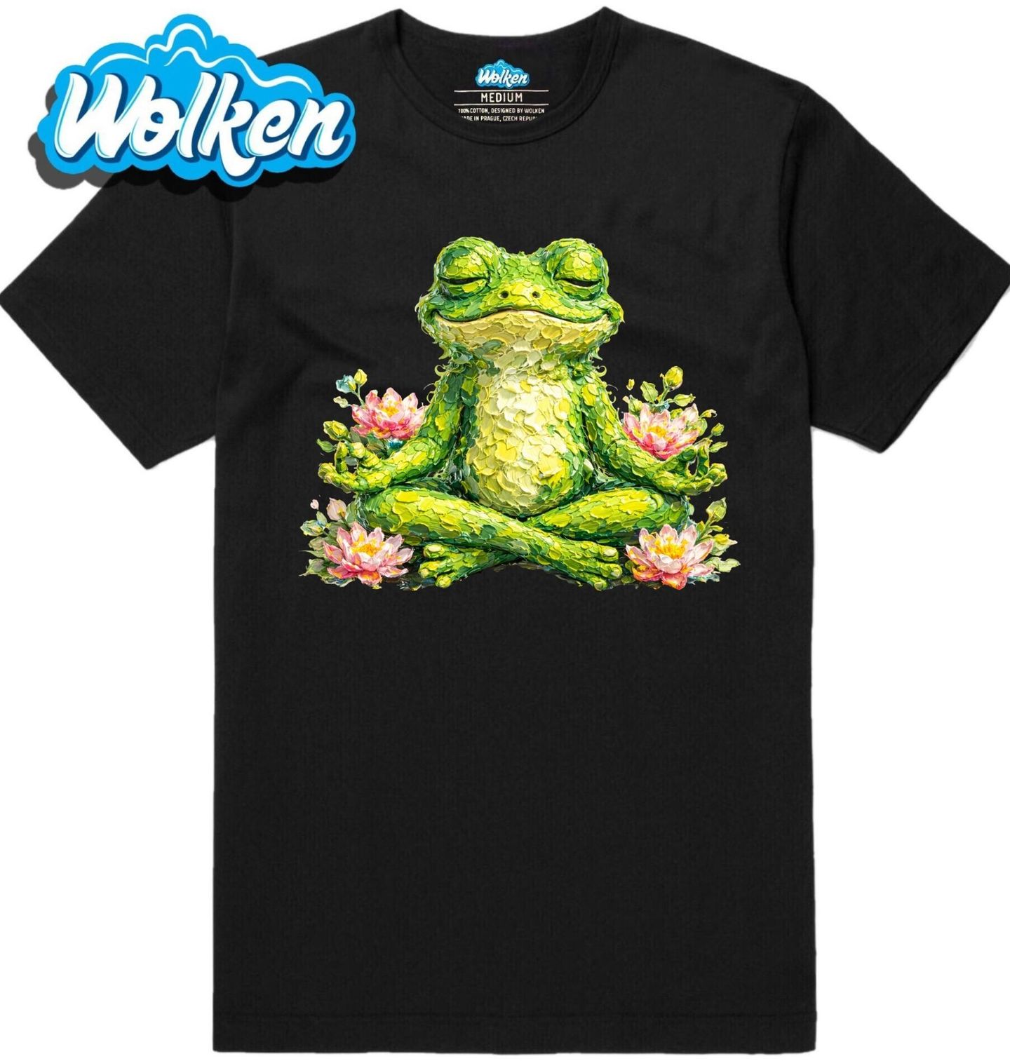 Pánské tričko Žába v Lotosovém Sedu.jpg